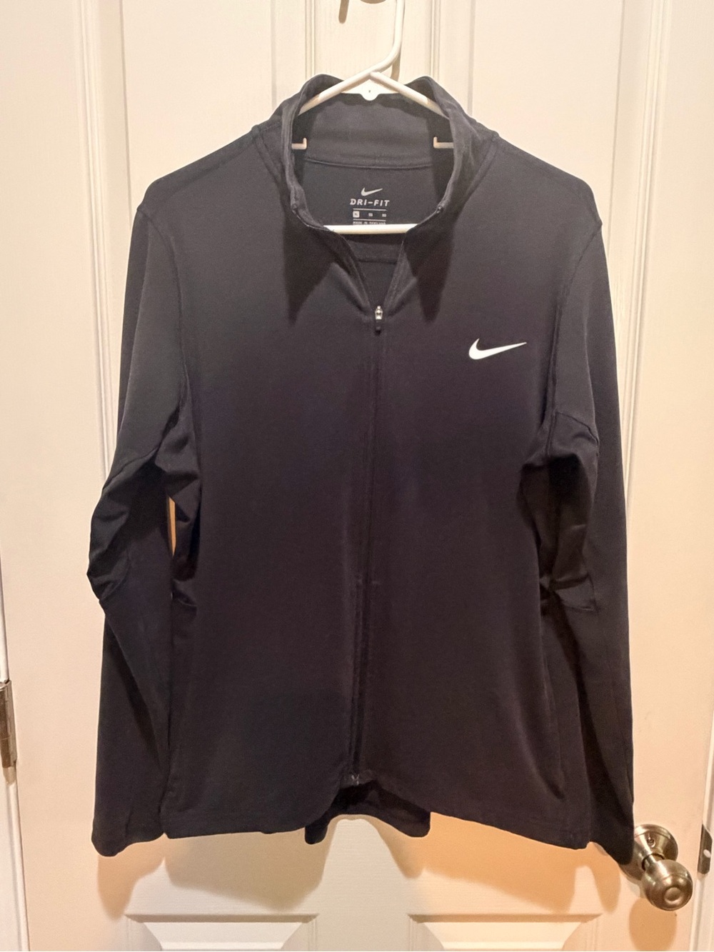 Nike Black Women's Dri-FIT Full Zip Training Jacket - XL
